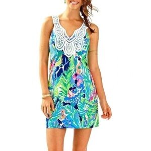 Lilly Pulitzer Largo Shift Dress Multi-Purrfect Sz 6